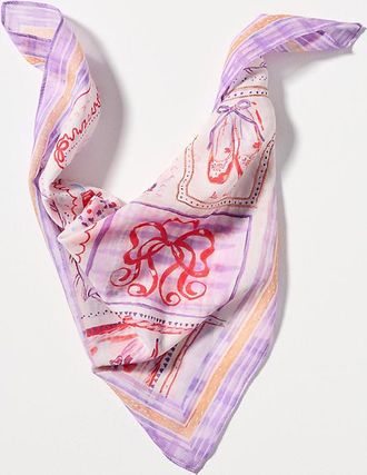Maeve Holiday Printed Bandana Scarf