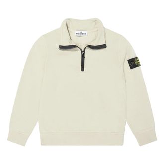 Stone Island Half Zip Sweatshirt - male - Stone Island - Kids Sweatshirts - Beige - 6 Y - Kids
