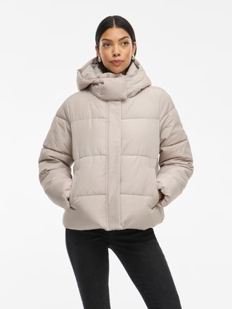 Vila Steppjacke VILA VIMILJA PADDED PUFFER - NOOS, Damen, Gr. 40, grau (chateau gray), Web, Obermaterial: 100% Polyester, unifarben, regular fit, Jacken St