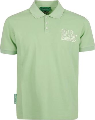 Dsquared2 graphic polo shirt - Green