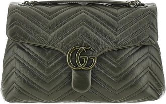 Gucci Matelass&eacute; leather medium GG Marmont bag Woman One Size