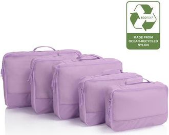 Heys Ecotex Packing Cube 5 Piece Set in Lilac Blossom at Nordstrom