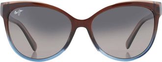 Maui Jim Olu Olu Neutral Grey Cat Eye Ladies Sunglasses GS537-01F 57