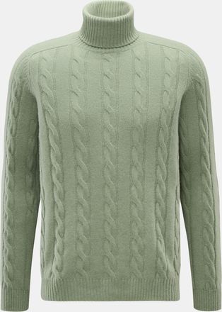 Braun Hamburg Men - Cashmere turtleneck jumper sage