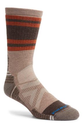 Smartwool Hike Full Cushion Lolo Trail Wool Blend Crew Socks in Fossil at Nordstrom, Size Large