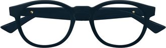 Bottega Veneta Blauwe ronde bril met Aziatische pasvorm - Dames - Brillen - Blauw - ONE Size - Accessoires