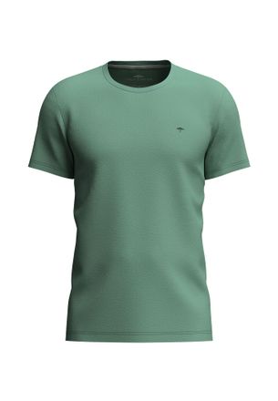 Fynch-Hatton Rundhalsshirt FYNCH-HATTON, Herren, Gr. 3XL, gr&uuml;n (fern), Jersey, Obermaterial: 100% Baumwolle, unifarben, normal h&uuml;ftbedeckend, Rundhals, Shirts Rund