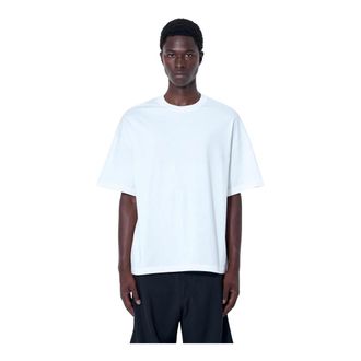 Jil Sander T-Shirts, male, White, Size: 2XL Basic Cotton Jersey Crewneck T-Shirt