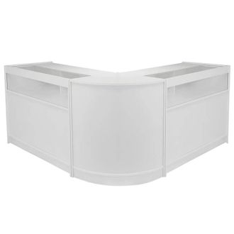 MonsterShop Fusion Brilliant White Shop Counter & Retail Display Set