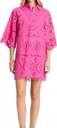 Tyler B&ouml;e Penny Eyelet Dress In Rose Violet