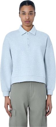 Carhartt Work in Progress Brenta Polo Sweatshirt - Dames - Sweatshirts - Grijs - S - Katoen - Hoodies & sweatvesten