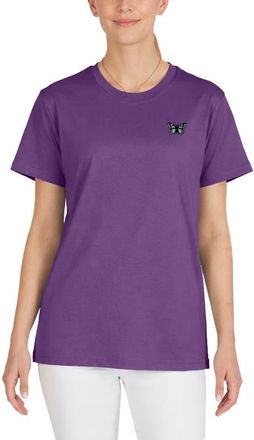 Dalix Butterfly Womens Relaxed Tee in Purple at Nordstrom, Size X-Large