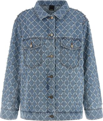 Pinko Pifferaio Puffer Jackets Celeste-Donna