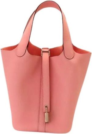Herm&egrave;s Pre-owned Picotin Lock Trillon Clemence Handbag - Pre-owned - Mujer - Rosa - ONE SIZE