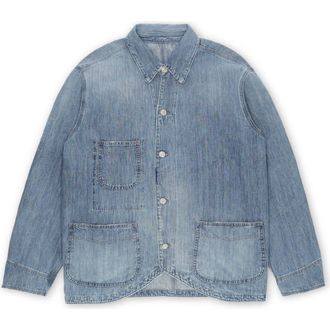 Fortela Trading Bleach Wash Denim Jacket in D240 at Nordstrom, Size X-Large Eu