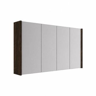 Saniclass Holz Pure Spiegelkast - 140x63x16cm - inclusief zijpanelen - Walnut pure
