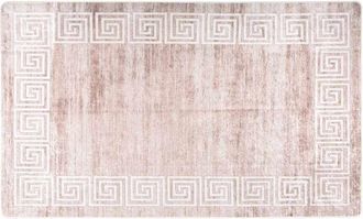 vidaXL Alfombra Lavable Antideslizante Beige 120x180 Cm Vidaxl