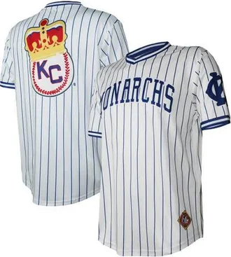 Stitches Mens Stitches White Kansas City Monarchs V-Neck Jersey at Nordstrom, Size Medium