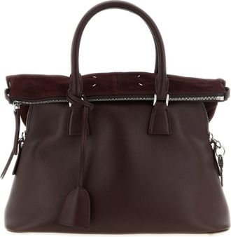 Maison Margiela Maroon 5AC Soft Medium Satchel