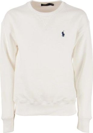 Ralph Lauren Ronde hals katoenen sweatshirt - Heren - Sweatshirts - Wit - M - Katoen - Hoodies & sweatvesten
