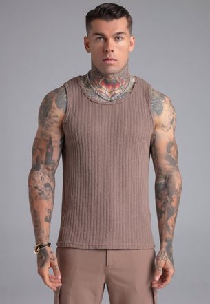 Siksilk Chaleco Texturizado Marr&oacute;n Masculino S