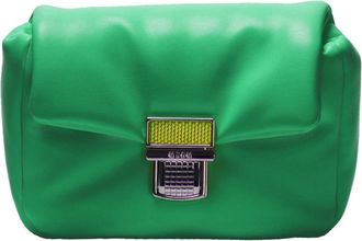Msgm Click Bag Crossbody - Dames - Schoudertassen - Groen - ONE Size - Leer - Tassen