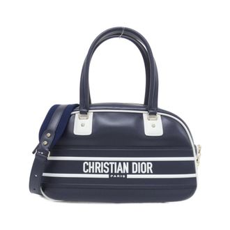 Dior Blue Leather Boston Bag (Pre-Owned)