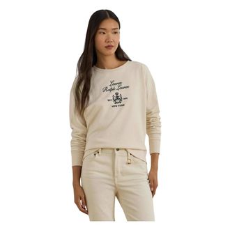 Ralph Lauren Kappy Long Sleeve Sweatshirt - Dames - Sweatshirts - Beige - S - Katoen - Hoodies & sweatvesten