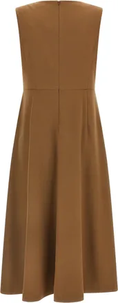 Max Mara Curva Dress - Brown