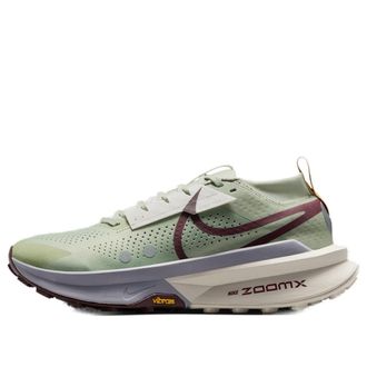 Nike ZoomX Zegama Trail 2 Jade Horizon Cement Grey Burgundy FD5190-300