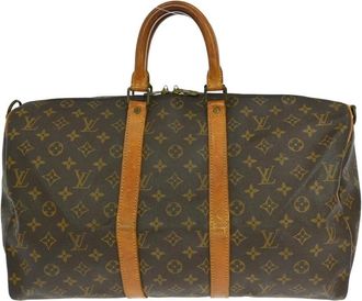 Louis Vuitton Pre-owned Weekend Bags, female, Brown, Size: ONE SIZE Pre-owned Keepall Duffle Bag