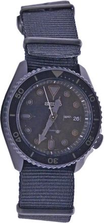 Seiko 5 Sports Street Style Automatisch Horloge - Dames - Horloges - Zwart - ONE Size - Nylon - Accessoires