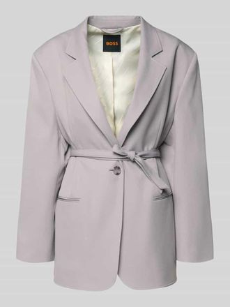 Boss Orange by Hugo Boss BOSS Orange Slim Fit Longblazer mit Viskose-Anteil Modell JALARA in Flieder, Gr&ouml;&szlig;e 34