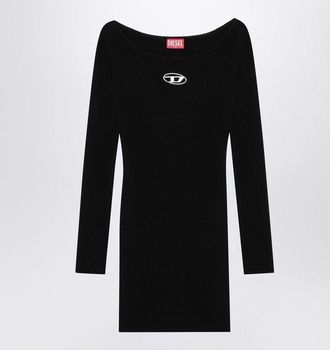 Diesel Womens Black M-vera Mini Dress viscose - Size Small