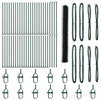 Berkfield Home Hexagon Fence Green 1.5x100 m Steel
