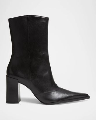 Schutz 85mm Raffaela Leather Ankle Boots