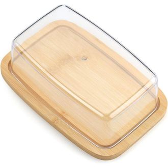 OEM Mantequera Pr&aacute;ctica Con Tapa Herm&eacute;tica: Recipiente De 250 Ml Fabricado En Vidrio Templado, Ideal Para Almacenar Y Servir Mantequilla Fresca