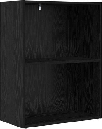 vidaXL Estante De Libros Roble Negro 60 X 30 X 76.5 Cm Vidaxl