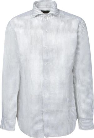 Dell'Oglio T-Shirts - Heren - Casual Overhemden - Grijs - S - Overhemden