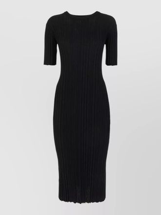 Loulou Studio knit dress fitted silhouette ribbed midi