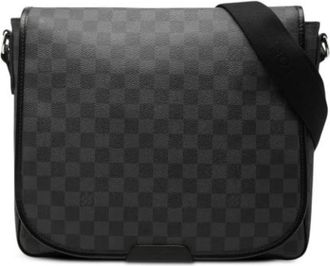 Louis Vuitton Pre-owned Daniel MM - Dames - Vintage Schoudertas - Zwart - ONE Size - Leer - Vintage