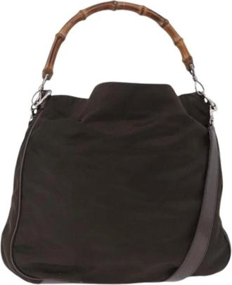 Gucci Borsa a tracolla in nylon Pre-owned - - Pre-owned - Donna - Marrone - ONE SIZE