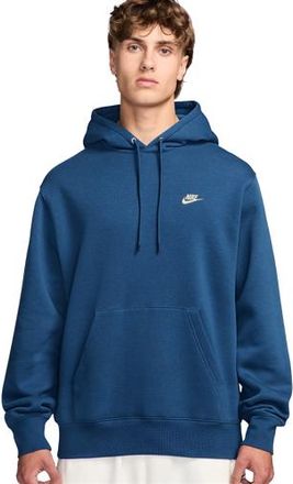 Nike Mens Club Pullover Hoodie - Blue/Blue Size 3XL