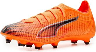 Puma Ultra 6 Match Firm, Artificial Ground Soccer Cleats Mens Soccer Shoes Heat Fire/Black/Glowing Red : 10.5 D - Medium, Textile