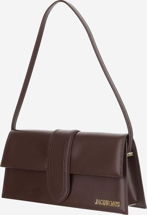 Jacquemus Womens Shoulder Bag Le Bambino Long Brown Leather