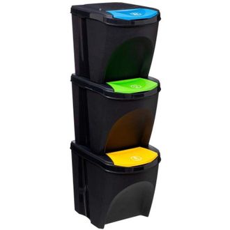 5five Simply Smart 5five Simply Smart - Cubos Reciclaje Set 3 Piezas