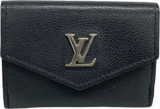 Louis Vuitton Noir Wallet (Tri-Fold) (Pre-Owned)