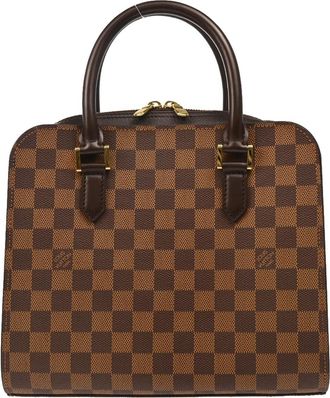 Louis Vuitton Triana Bag Damier Brown Canvas Handbag (Pre-Owned)