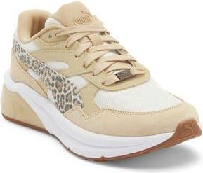 Puma Seeker Retro Leo Sneaker in Warm White/Puma Gold/Almond at Nordstrom Rack, Size 10.5