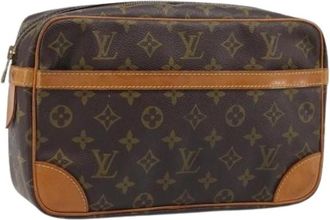 Louis Vuitton Pre-owned Clutch Tas - Dames - Vintage Clutch - Bruin - ONE Size - Leer - Vintage